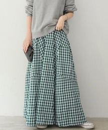 ⚠︎ちぇんとさま専用／／／magali ギンガムウール ロングスカート