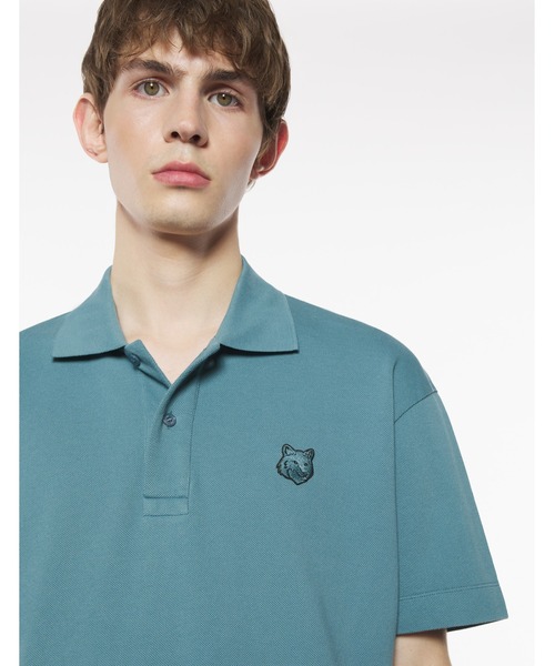 Maison Kitsune（メゾンキツネ）の「BOLD FOX HEAD PATCH COMFORT POLO（ポロシャツ・メンズ・ブルー系その他2/ブラウン系その他/カーキ系/グレー/ブラック/ブルー系その他/アッシュ/ブルーグリーン/モカ/ライトベージュ/ターコイズブルー系・XL/L/M/S/XS/XXL）」の11枚目の写真
