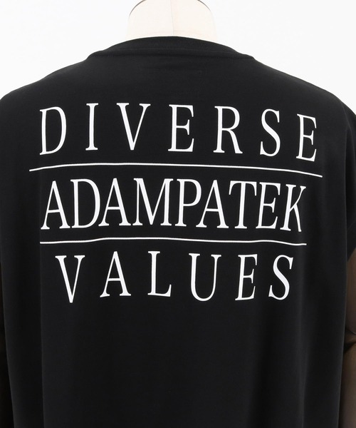 ADAM PATEK(アダムパテック)の「ADAMPATEK/logo embroidery sleeveless/ロゴ刺繍、プリントノースリーブTシャツ(Tシャツ/カットソー・メンズ・ブラック/ホワイト・1/2)」の8枚目の写真