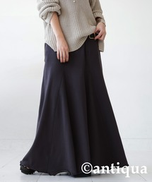antiqua | 裏毛切り替えフレアスカート(スカート)