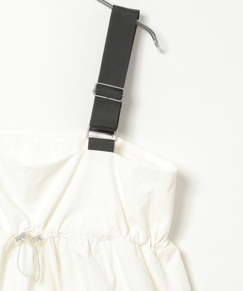notch.（ノッチ）の「ナイロンギャザービスチェ（ベスト・レディース・オフホワイト/グレー/ブラック/ベージュ・M）」の7枚目の写真