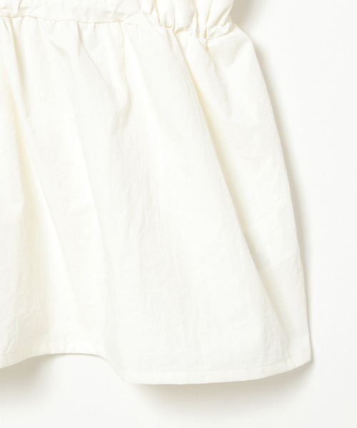 notch.（ノッチ）の「ナイロンギャザービスチェ（ベスト・レディース・オフホワイト/グレー/ブラック/ベージュ・M）」の10枚目の写真