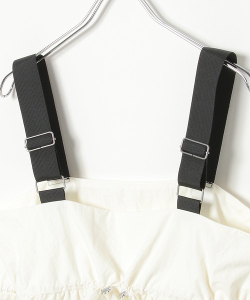 notch.（ノッチ）の「ナイロンギャザービスチェ（ベスト・レディース・オフホワイト/グレー/ブラック/ベージュ・M）」の6枚目の写真