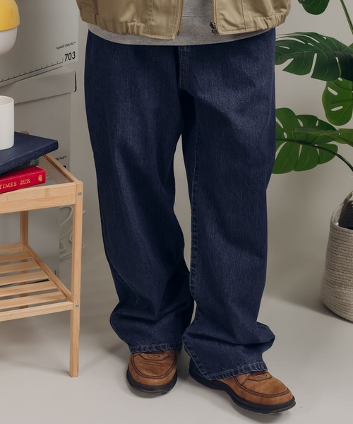 MUHET（ミュエータ）の「【セットアップ可能】ストレートデニムパンツ（デニムパンツ・レディース・ブラック/ブルー/ダークインディゴブルー・MEDIUM/SMALL/X-SMALL/LARGE）」の3枚目の写真