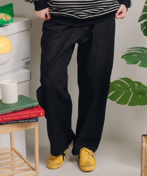 MUHET（ミュエータ）の「【セットアップ可能】ストレートデニムパンツ（デニムパンツ・レディース・ブラック/ブルー/ダークインディゴブルー・MEDIUM/SMALL/X-SMALL/LARGE）」の15枚目の写真