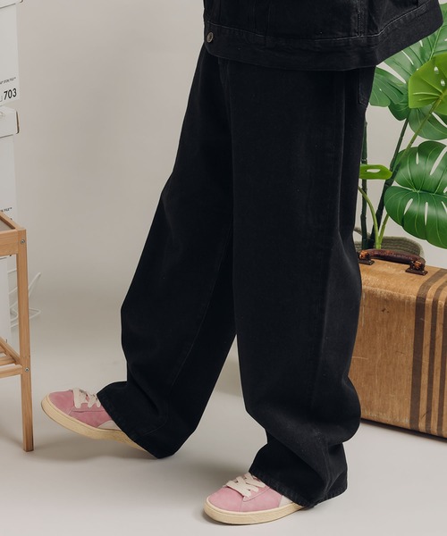 MUHET（ミュエータ）の「【セットアップ可能】ストレートデニムパンツ（デニムパンツ・レディース・ブラック/ブルー/ダークインディゴブルー・MEDIUM/SMALL/X-SMALL/LARGE）」の21枚目の写真