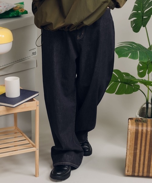 MUHET（ミュエータ）の「【セットアップ可能】ストレートデニムパンツ（デニムパンツ・レディース・ブラック/ブルー/ダークインディゴブルー・MEDIUM/SMALL/X-SMALL/LARGE）」の9枚目の写真