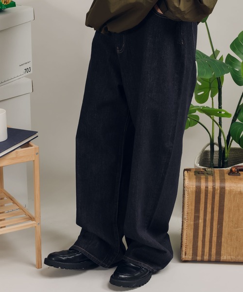 MUHET（ミュエータ）の「【セットアップ可能】ストレートデニムパンツ（デニムパンツ・レディース・ブラック/ブルー/ダークインディゴブルー・MEDIUM/SMALL/X-SMALL/LARGE）」の10枚目の写真