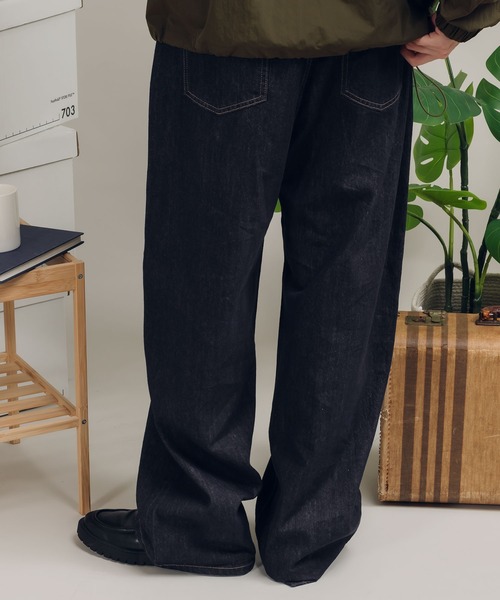 MUHET（ミュエータ）の「【セットアップ可能】ストレートデニムパンツ（デニムパンツ・レディース・ブラック/ブルー/ダークインディゴブルー・MEDIUM/SMALL/X-SMALL/LARGE）」の11枚目の写真