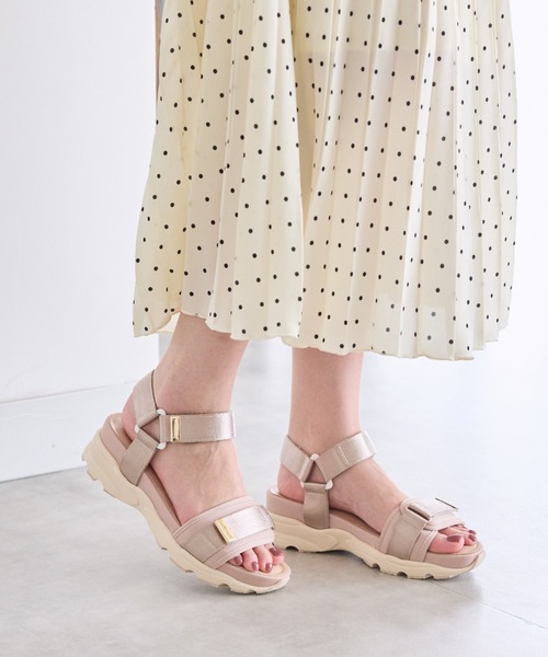 JELLY BEANS（ジェリービーンズ）の「ジップベルトスポーツサンダル (211-30295)JELLY BEANS(ジェリービーンズ)（サンダル・レディース・ブラック/アイボリー/ライトピンク・S/M/L）」の13枚目の写真