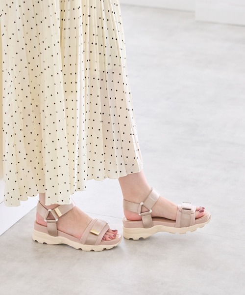 JELLY BEANS（ジェリービーンズ）の「ジップベルトスポーツサンダル (211-30295)JELLY BEANS(ジェリービーンズ)（サンダル・レディース・ブラック/アイボリー/ライトピンク・S/M/L）」の15枚目の写真