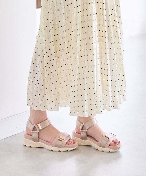 JELLY BEANS（ジェリービーンズ）の「ジップベルトスポーツサンダル (211-30295)JELLY BEANS(ジェリービーンズ)（サンダル・レディース・ブラック/アイボリー/ライトピンク・S/M/L）」の16枚目の写真