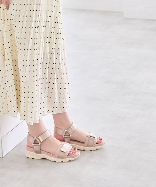 JELLY BEANS（ジェリービーンズ）の「ジップベルトスポーツサンダル (211-30295)JELLY BEANS(ジェリービーンズ)（サンダル・レディース・ブラック/アイボリー/ライトピンク・S/M/L）」の17枚目の写真