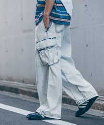RAGEBLUE | ライトOZ/デニムワイドパラシュートカーゴパンツ(カーゴパンツ)