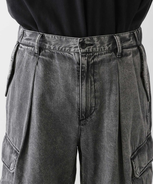 ライトブルー カーゴパンツ ライトブルーカーゴデニムパンツ - dereborujo | 60% - アジア