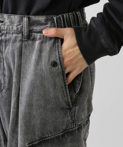 ライトブルー カーゴパンツ ライトブルーカーゴデニムパンツ - dereborujo | 60% - アジア