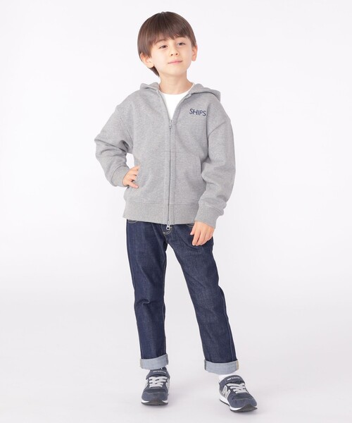 Lee(リー)の「Lee:100~160cm / リブ ストレッチ テーパード デニム(デニムパンツ・キッズ・ブルー/ネイビー/ライトブルー・100/110/120/130/140/150/M/160)」の9枚目の写真