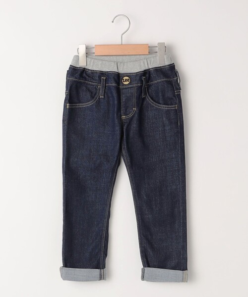 Lee(リー)の「Lee:100~160cm / リブ ストレッチ テーパード デニム(デニムパンツ・キッズ・ブルー/ネイビー/ライトブルー・100/110/120/130/140/150/M/160)」の15枚目の写真