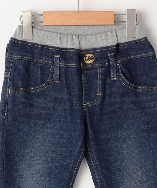 Lee(リー)の「Lee:100~160cm / リブ ストレッチ テーパード デニム(デニムパンツ・キッズ・ブルー/ネイビー/ライトブルー・100/110/120/130/140/150/M/160)」の17枚目の写真