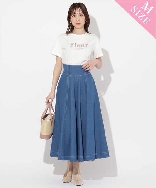 WILLSELECTION（ウィルセレクション）の「デニムフレアスカート（デニムスカート・レディース・オフホワイト/ブルー・SMALL/MEDIUM）」の17枚目の写真