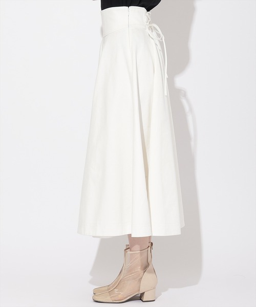 WILLSELECTION（ウィルセレクション）の「デニムフレアスカート（デニムスカート・レディース・オフホワイト/ブルー・SMALL/MEDIUM）」の5枚目の写真