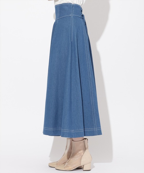 WILLSELECTION（ウィルセレクション）の「デニムフレアスカート（デニムスカート・レディース・オフホワイト/ブルー・SMALL/MEDIUM）」の19枚目の写真