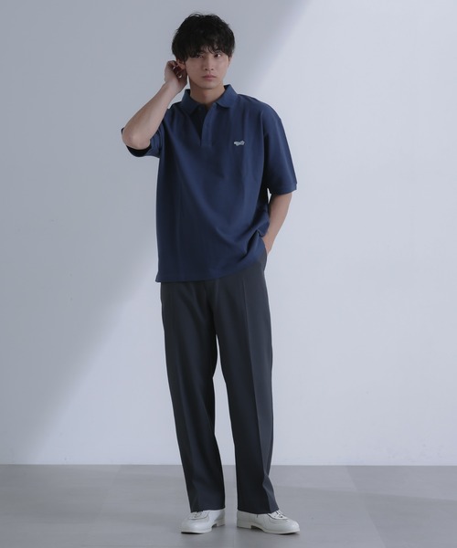 PENNEYS（ぺニーズ）の「｢PENNEYS別注｣ワンポイント鹿の子ポロ 半袖（ポロシャツ・メンズ・ブラック/グリーン/ネイビー・M/L）」の3枚目の写真