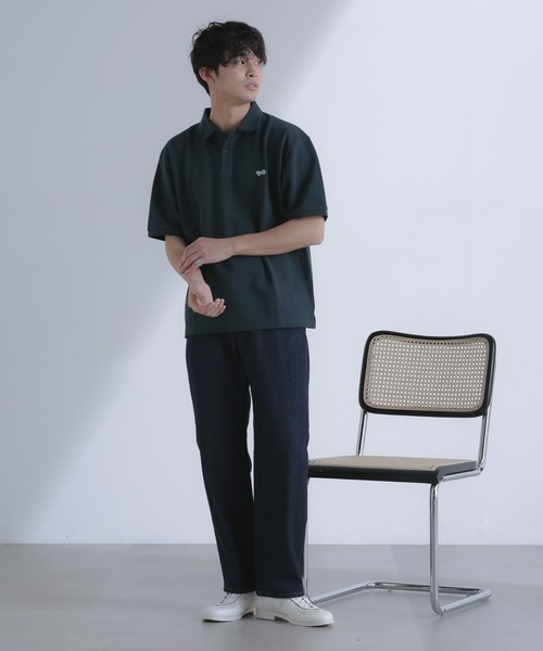 PENNEYS（ぺニーズ）の「｢PENNEYS別注｣ワンポイント鹿の子ポロ 半袖（ポロシャツ・メンズ・ブラック/グリーン/ネイビー・M/L）」の8枚目の写真