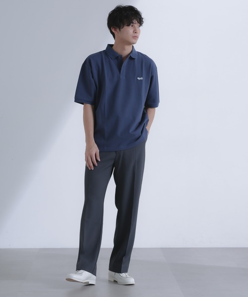 PENNEYS（ぺニーズ）の「｢PENNEYS別注｣ワンポイント鹿の子ポロ 半袖（ポロシャツ・メンズ・ブラック/グリーン/ネイビー・M/L）」の15枚目の写真