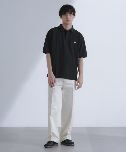 PENNEYS（ぺニーズ）の「｢PENNEYS別注｣ワンポイント鹿の子ポロ 半袖（ポロシャツ・メンズ・ブラック/グリーン/ネイビー・M/L）」の21枚目の写真