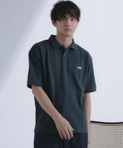 PENNEYS（ぺニーズ）の「｢PENNEYS別注｣ワンポイント鹿の子ポロ 半袖（ポロシャツ・メンズ・ブラック/グリーン/ネイビー・M/L）」の7枚目の写真