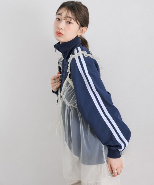 RETRO GIRL(レトロガール)の「肩フリルチュールビスチェ(キャミソール・レディース・ブラック/ナチュラル/ライトグレー・FREE)」の18枚目の写真