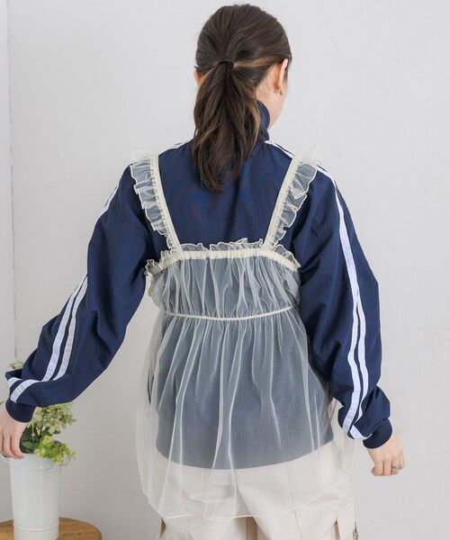 RETRO GIRL(レトロガール)の「肩フリルチュールビスチェ(キャミソール・レディース・ブラック/ナチュラル/ライトグレー・FREE)」の19枚目の写真