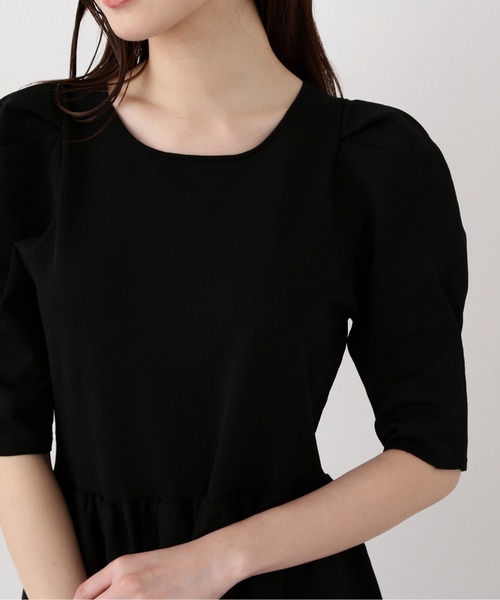 PROPORTION BODY DRESSING(プロポーションボディドレッシング)の「バイカラーニットワンピース / 1214140416(ワンピース・レディース・ベージュ/ブラック・SMALL/MEDIUM)」の16枚目の写真