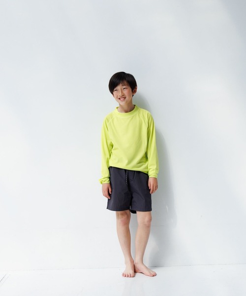 LOWRYS FARM(ローリーズファーム)の「SWIM セットアップ ユニセックス 105954(水着・キッズ・ネイビー/イエロー/グレー・110cm/120cm/130cm/140cm/150cm)」の4枚目の写真