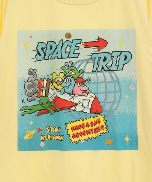 Candy Stripper(キャンディストリッパー)の「SPACE TRIP BIG BIG Tシャツ(Tシャツ/カットソー・レディース・イエロー/パープル/オフホワイト/ブラック・2)」の10枚目の写真
