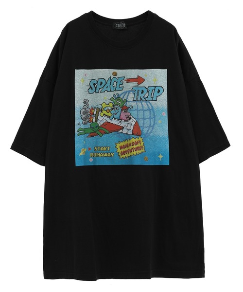 Candy Stripper(キャンディストリッパー)の「SPACE TRIP BIG BIG Tシャツ(Tシャツ/カットソー・レディース・イエロー/パープル/オフホワイト/ブラック・2)」の14枚目の写真