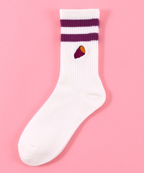 PUNYUS（プニュズ）の「フードラインソックス（ソックス/靴下・レディース・ブラック/パープル/ブルー/グリーン/イエロー/オレンジ/サックスブルー/ピンク/レッド/ライトパープル/ブラック系その他/ブラウン/レッド系その他・FREE）」の7枚目の写真