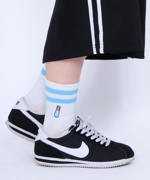 PUNYUS（プニュズ）の「フードラインソックス（ソックス/靴下・レディース・ブラック/パープル/ブルー/グリーン/イエロー/オレンジ/サックスブルー/ピンク/レッド/ライトパープル/ブラック系その他/ブラウン/レッド系その他・FREE）」の5枚目の写真