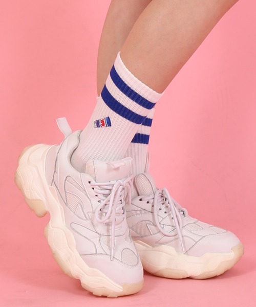 PUNYUS（プニュズ）の「フードラインソックス（ソックス/靴下・レディース・ブラック/パープル/ブルー/グリーン/イエロー/オレンジ/サックスブルー/ピンク/レッド/ライトパープル/ブラック系その他/ブラウン/レッド系その他・FREE）」の6枚目の写真