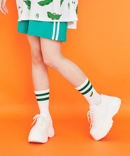 PUNYUS（プニュズ）の「フードラインソックス（ソックス/靴下・レディース・ブラック/パープル/ブルー/グリーン/イエロー/オレンジ/サックスブルー/ピンク/レッド/ライトパープル/ブラック系その他/ブラウン/レッド系その他・FREE）」の15枚目の写真