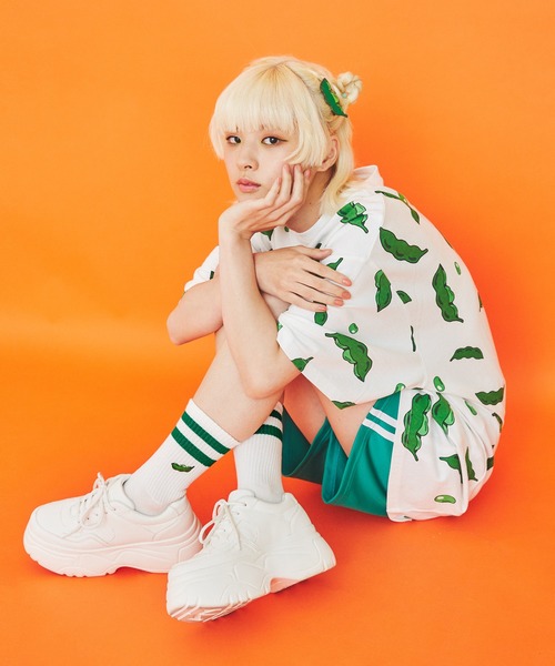 PUNYUS（プニュズ）の「フードラインソックス（ソックス/靴下・レディース・ブラック/パープル/ブルー/グリーン/イエロー/オレンジ/サックスブルー/ピンク/レッド/ライトパープル/ブラック系その他/ブラウン/レッド系その他・FREE）」の14枚目の写真