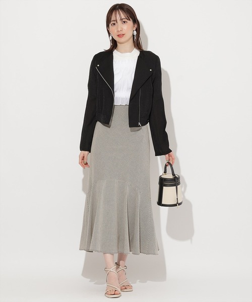 WILLSELECTION（ウィルセレクション）の「シアーライダースジャケット（ライダースジャケット・レディース・ブラック/ピンク/オフホワイト・FREE）」の15枚目の写真