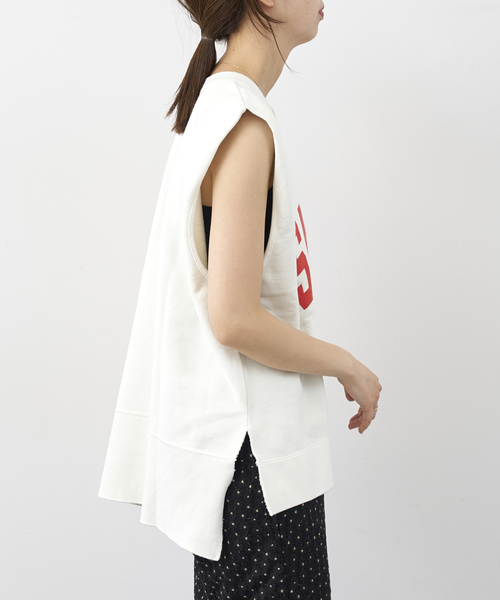 U by SPICK&SPAN（ユーバイスピックアンドスパン）の「【RUSSELL ATHLETIC/ラッセル・アスレティック】 HIGH COTTON Sweat Wmns（Tシャツ/カットソー・レディース・ネイビー/アイボリー/レッド・FREE）」の10枚目の写真