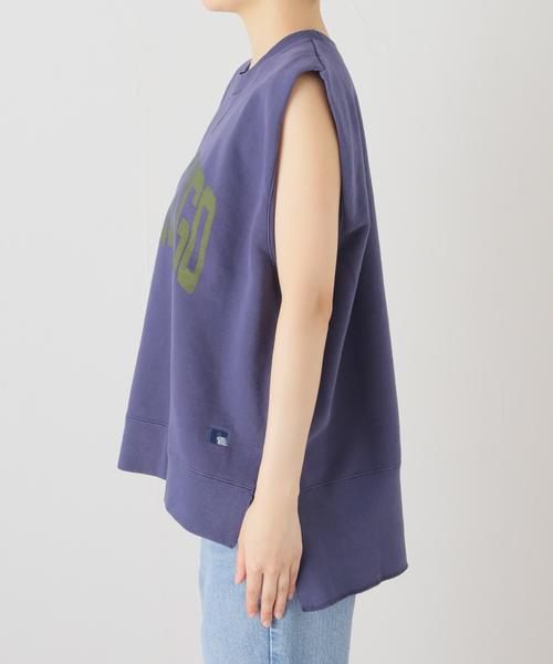 U by SPICK&SPAN（ユーバイスピックアンドスパン）の「【RUSSELL ATHLETIC/ラッセル・アスレティック】 HIGH COTTON Sweat Wmns（Tシャツ/カットソー・レディース・ネイビー/アイボリー/レッド・FREE）」の21枚目の写真
