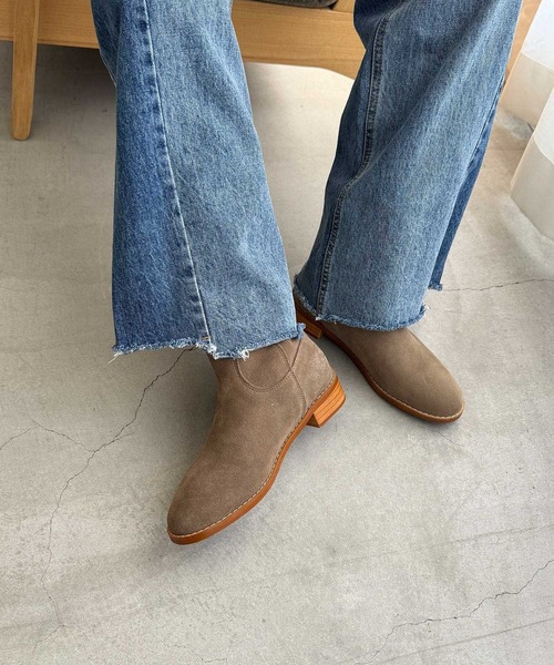 CANAL JEAN（キャナルジーン）の「El mar　ショートウエスタンブーツ（ブーツ・レディース・ベージュ・23.5/24/24.5/25）」の2枚目の写真