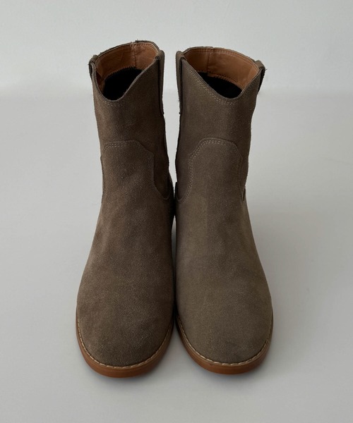 CANAL JEAN（キャナルジーン）の「El mar　ショートウエスタンブーツ（ブーツ・レディース・ベージュ・23.5/24/24.5/25）」の4枚目の写真