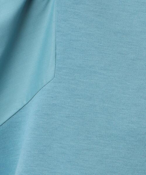 DRESKIP（ドレスキップ）の「◆【8分袖】お袖異素材 ドッキングトップス（Tシャツ/カットソー・レディース・サンドベージュ/ライトブルー/ベビーピンク/ブラック・04/03/02）」の16枚目の写真