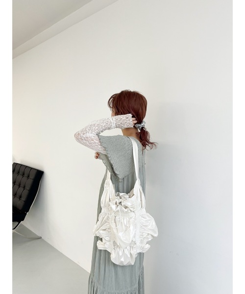 tシャツ 「前後2way/サムホール付き」flower lace sew レディース 前後2way/サムホール付き】flower lace sew（Tシャツ/カットソー