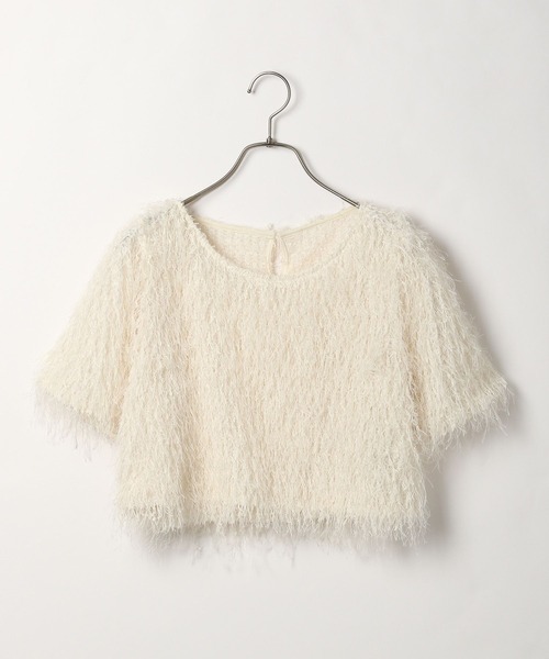 Heather(ヘザー)の「ジャガードカットプルオーバー(半袖) 118690(Tシャツ/カットソー・レディース・ブラック/アイボリー/ブルー・FREE)」の11枚目の写真